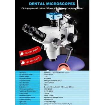 Dental Surgical Microscope with Camera Rood Canal Therapy for Dental Chair Unit