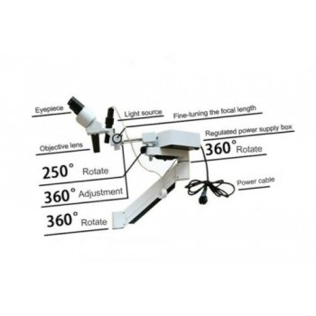 Dental Surgical Microscope Operating Loupe with 5W LED Light＆Trolley Cart Unit for ENT