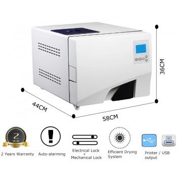 LAFOMED 8L MA-8-L Dental Medical Autoclave Sterilizer Vacuum Steam Class B With Printer