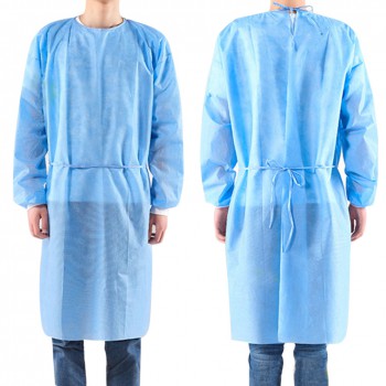 10pcs Disposable Bandage Coveralls Surgical Gown Dust-proof Isolation Clothes Labour Suit Non-woven Security Protection