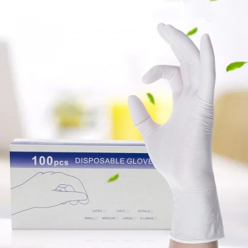 100pcs/lot Disposable Latex Medical Gloves Universal Cleaning Work Finger Gloves...