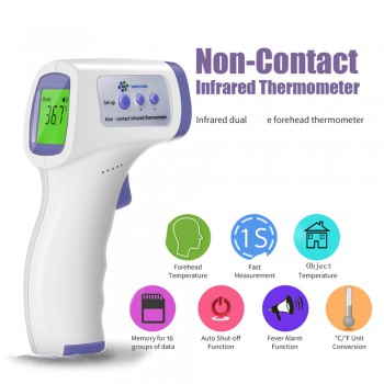 Digital Infrared Thermometer Non-Contact IR Thermometer Infrared Forehead Thermo...
