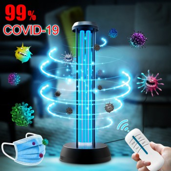 36W UV+Ozone Light Sanitizer UV-C Disinfection Portable Germicidal Lamp