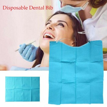 300pcs Waterproof Disposable Dental Bib Tie For Dental Oral Hygiene Treatment