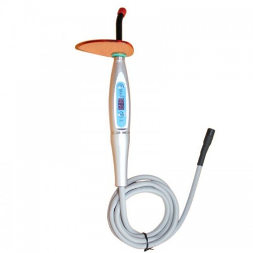 5W Dental Wired Built-in LED Curing Light Lamp 1500mw/cm2 High Indensity Silver