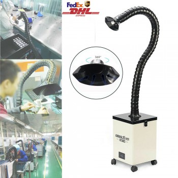 Portable Welding Fume Extractor Flexible Head Solder Smoke Filter Absorber Single head MS80