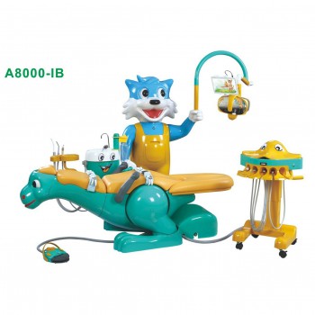 A8000-IB Pediatric Dental Chair Children Dental Unit with Dinosaur Chair &Smilin...