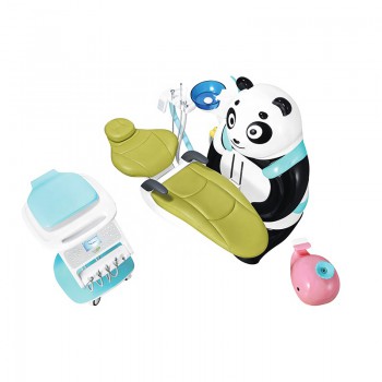 Cute comfortable children dental chair Panda shape and ocean style dental chair for children