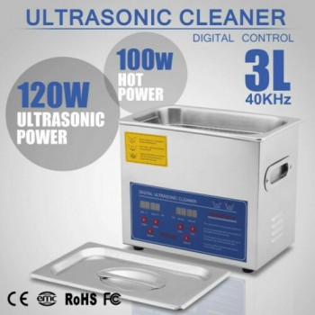 3L Tank Capacity Stainless Ultrasonic Cleaner Machine with Cleaning Basket