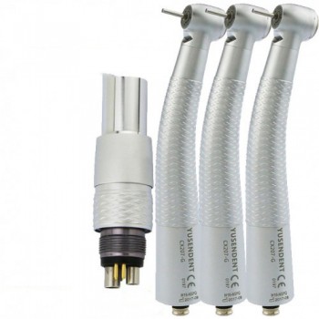 YUSENDENT® CX207-GN-PQ Dental Fiber Optic Turbine Handpiece Compatible with NSK