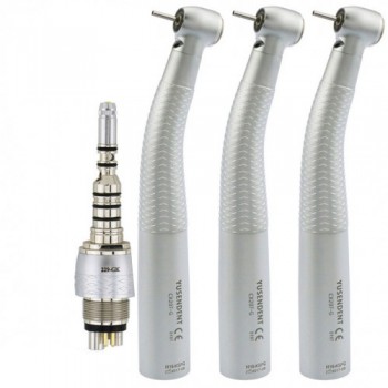 YUSENDENT® COXO CX207-GK-PQ Dental Fiber Optic Turbine Handpiece KAVO Compatible (With Coupler x1+ Without Coupler x2)