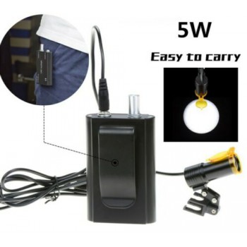 Dental 5W LED Head Light + Filter & Belt Clip for Binocular Loupe