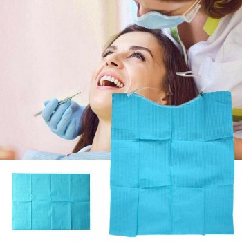 300pcs Waterproof Disposable Dental Bib Tie For Dental Oral Hygiene Treatment