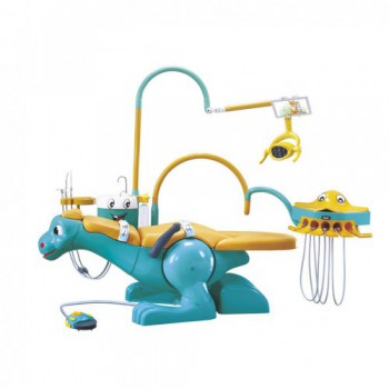 A8000-IIA Pediatric Dental Unit Chair Lovely Dinosaur Chair for Children with 2 Dentist Stools