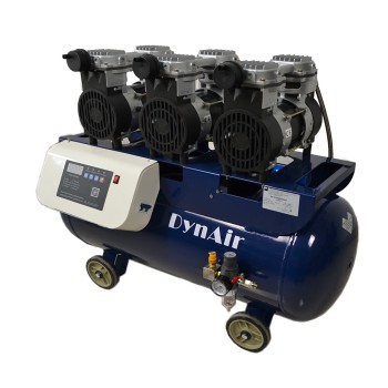 Dynair Silent Oil-free Air Compressor for Dental Lab Industry Digital Control Mo...