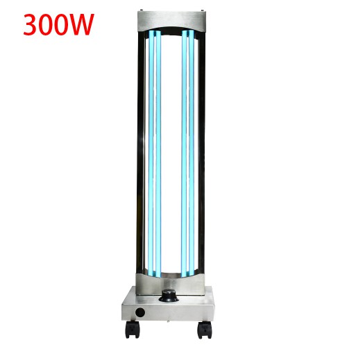 300W UV Ozone Sterilizer Wheel Germicidal Lamp Professional UVC Light Sterilization Hospital Disinfection with Radar Sensor