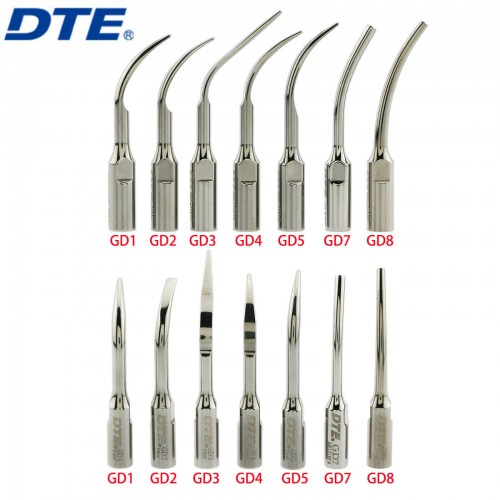10Pcs Woodpecker DTE Dental Supragingival Scaling Ultrasonic Scaler Tips Fit NSK SATELEC