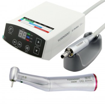 YUSENDENT COXO C PUMA Dental Electric Micro Motor +1:5 Fiber Optic Contra Angle CX235 C7-5