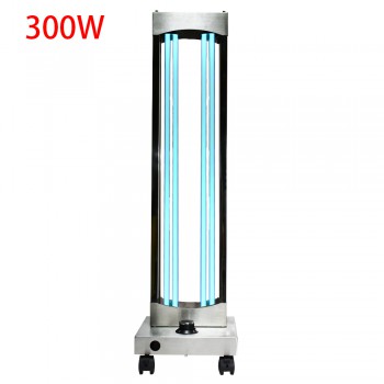 300W UV Ozone Sterilizer Wheel Germicidal Lamp Professional UVC Light Sterilization Hospital Disinfection with Radar Sensor