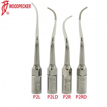 10Pcs Woodpecker Dental Ultrasonic Scaler Tips Periodontal P2L P2R P2LD P2RD Fit EMS UDS