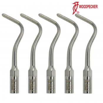 5Pcs Woodpecker Dental Scaler Tip G21 Diamond Coated Dentine Polish Fit EMS PIEZON