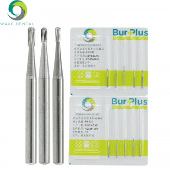 5Packs Wave Dental Tungsten Carbide Bur Crown Removal Midwest Pear FG 330 331 33...