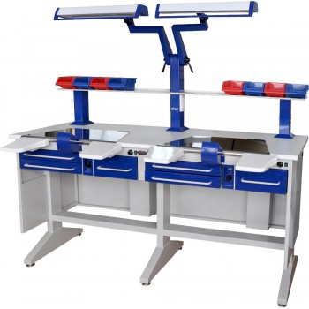 M-LT2 Dental Workstation Double Person Dental Lab Equipment