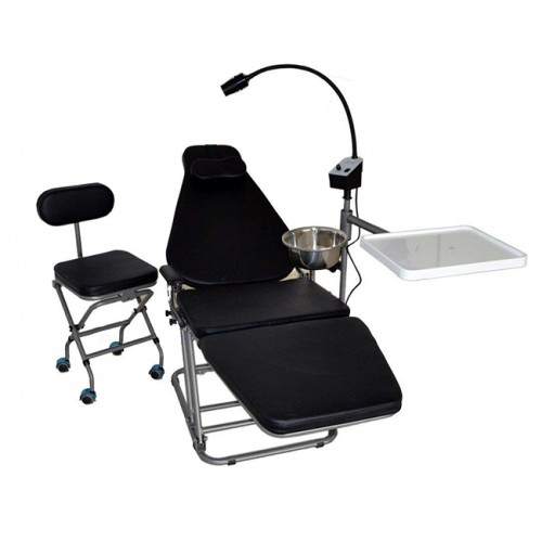 Dynamic DU32L Portable Dental Chair with LED Examination Light DLG101 and Dental Stool DS08