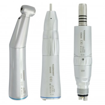 YUSENDENT COXO CX235-1C Fiber Optic LED Low Speed Contra Angle Air Motor Handpiece Kit