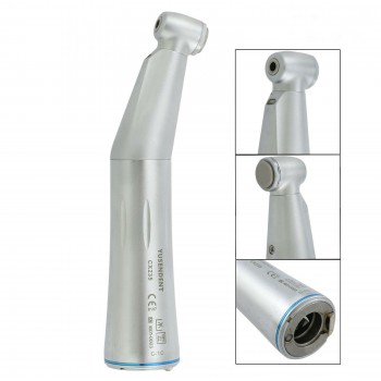 YUSENDENT COXO CX235-1C Dental Inner Water Low Speed Contra Angle LED Fiber Optic Handpiece Fit KAVO