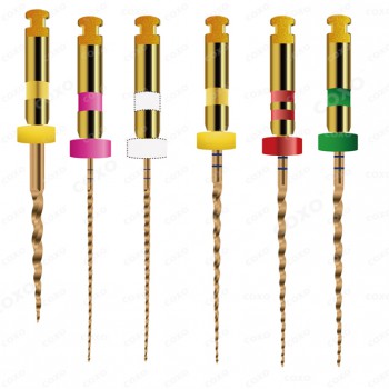 6Pcs COXO Endodontic Niti Files Dental Root Canal Files 25mm /21mm Assorted Endo Rotary Files