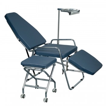Greeloy GU-P101 Adjustable Foldable Portable Dental Chair + Dentist Folding Stoo...
