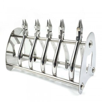 5Pcs Dental Stainless Steel Stand Holder For Orthodontic Pliers Forceps Scissors