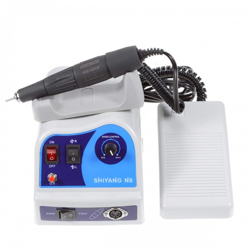 SHIYANG N8 Dental Lab Micromotor Drill Polisher Machine N8 with 45K RPM Handpiece Compatible with Marathon