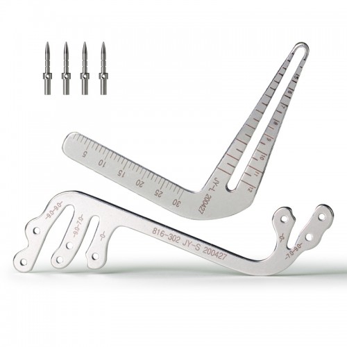 TianTian Dental Implant Surgery Guide Set Stainless Steel Oral Planting Positioning Instrument Angle Ruler