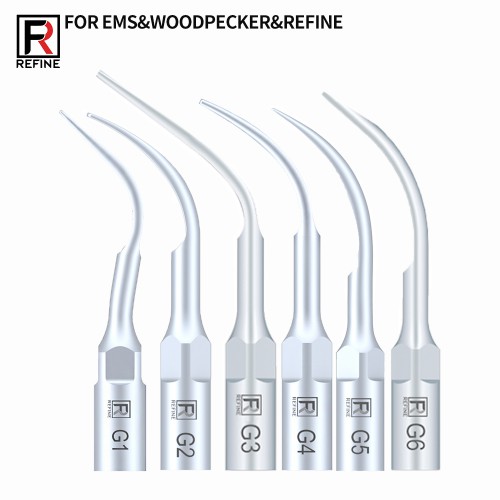 10Pcs Dental Scaler Tips G1 G2 G3 G4 G5 G6 GD1 GD2 GD3 GD4 GD5 GD6 Compatible with EMS Woodpecker