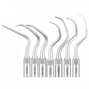 10Pcs Dental Scaler Scaling Tips PD2L PD2LD PD2R PD2RD PD5 PD6 PD7 PD8 PD10 Compatible with Refine SATELEC NSK DTE GNATUS Scaler Handpiece