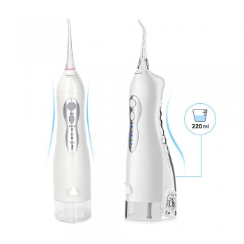 Portable Oral Irrigator USB Rechargeable Dental Water Jet Water Tank Waterproof Travel Family