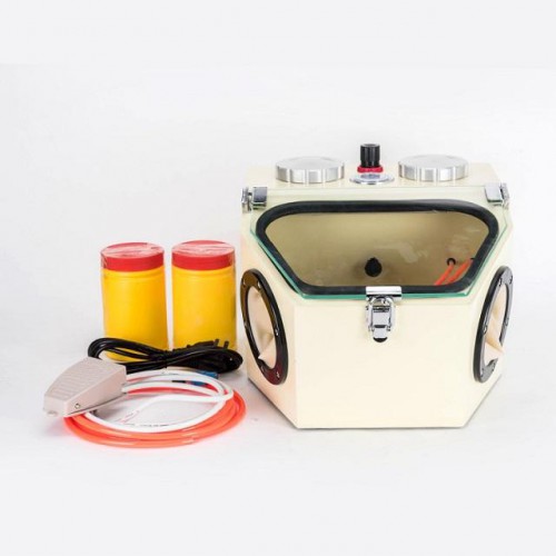 JG-571 Double Pen Type Sand Blaster Dental Lab Sandblaster Machine