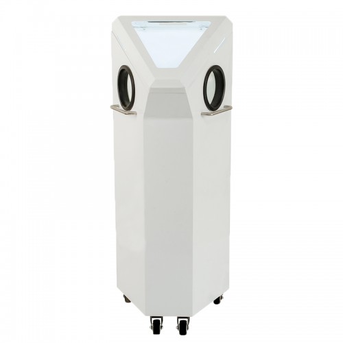 Mobile Dental Sandblaster Polisher Vacuum Cleaner Shadowless LED System 4-in-1 Machine
