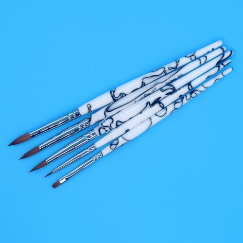 5Pcs Dental Lab Porcelain Ceramic Sable Ermine Brush Pen Set Tool