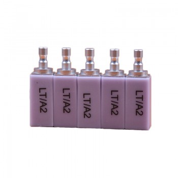 5 Pcs C14 LT Low translucent lithium disilicate glass ceramic block dental venee...