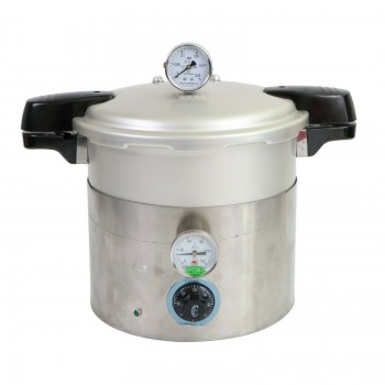 1800W Dental Lab Labortory Steam Autoclave Sterilizer High Pressure Polymerizing Sterilization Pot