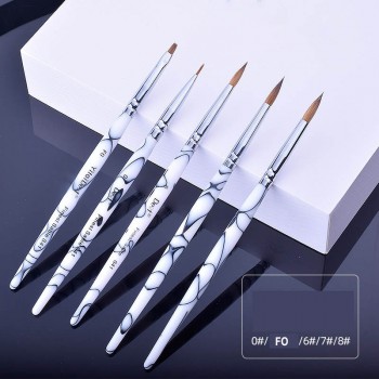5Pcs Dental Lab Porcelain Ceramic Sable Ermine Brush Pen Set Tool