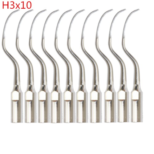 10X Dental Ultrasonic Perio Scaling Tips H3 Fit Satelec DTE Scaler Handpieces