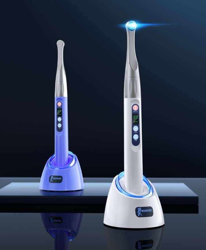 Woodpecker ILED II Dental Curing Light - Wide Spectrum 385-515nm, 1-Second Cure, 3000mW/cm²