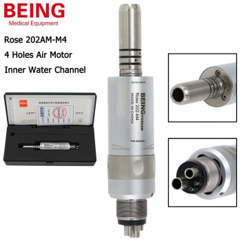 BEING Rose 202AM-M4 Dental Air Motor 4 Hole Low Speed Handpiece Inner Water Fit ...