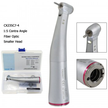 YUSENDNET COXO Dental 1:5 Mini Head Fiber Optic Contra Angle Handpiece Inner Cha...