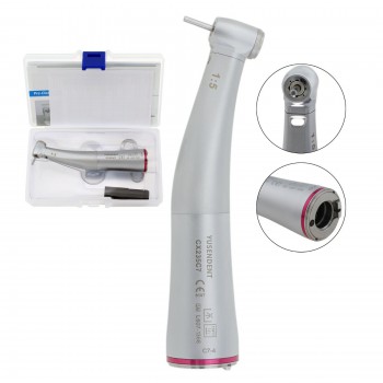 YUSENDNET COXO Dental 1:5 Mini Head Fiber Optic Contra Angle Handpiece Inner Channel Push Button CX235C7-4