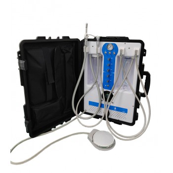 Greeloy GU-P204S Portable Dental Unit (Compressor+ Suction Unit+ Triplex Syringe+ HP Tube)